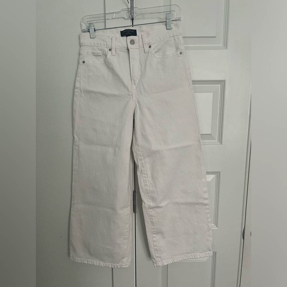 Banana Republic cropped wide leg pant